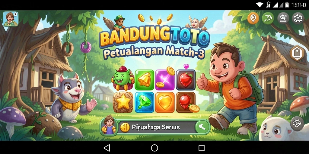 Screenshot menampilkan gameplay seru dari BANDUNGTOTO yang penuh warna.