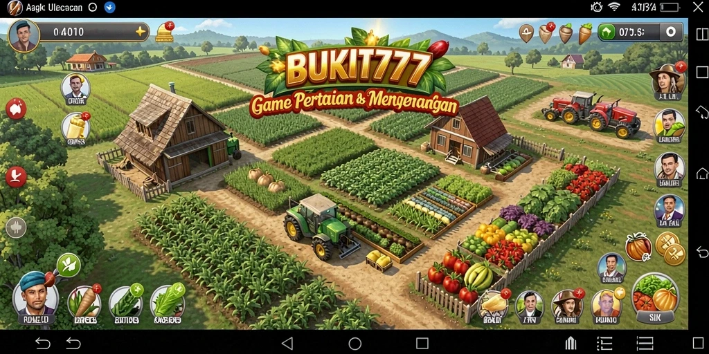 Tangkapan layar BUKIT777 menunjukkan kebun yang subur dan indah.