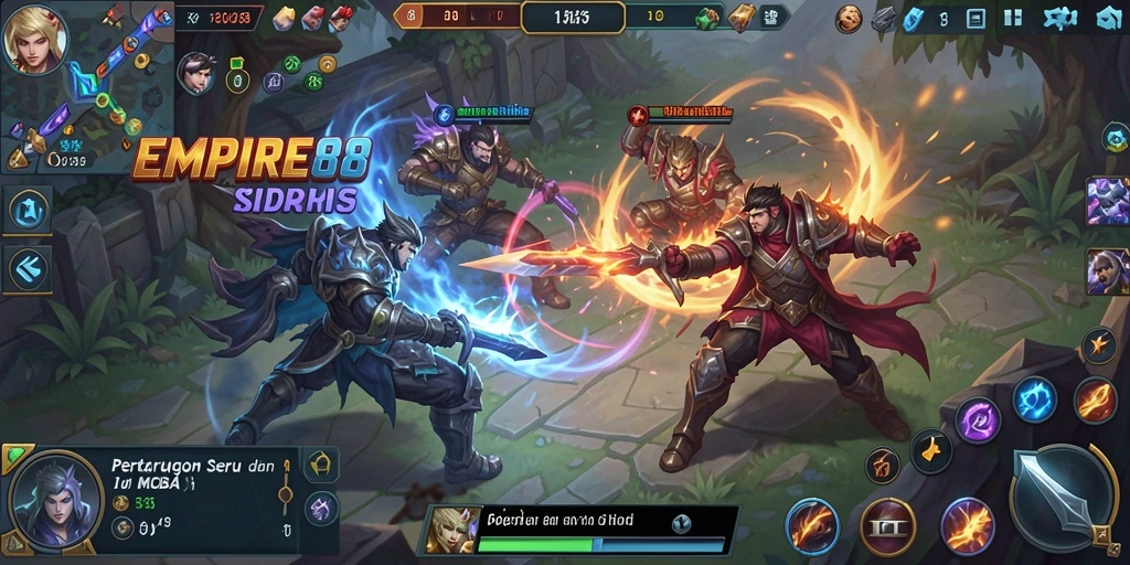 Gameplay seru dan dinamis di EMPIRE88 MOBA.