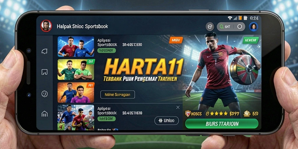 Tampilan menarik gameplay Sportsbook HARTA11 dengan fitur interaktif.
