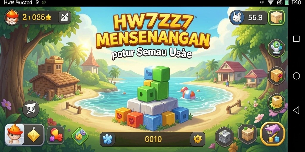 Tampilan gameplay HW777 dengan berbagai teka-teki yang menantang.