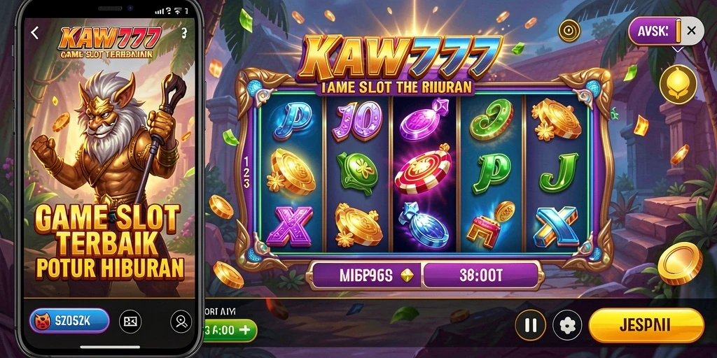 Gameplay KAWI777 yang mendebarkan pada mesin slot.