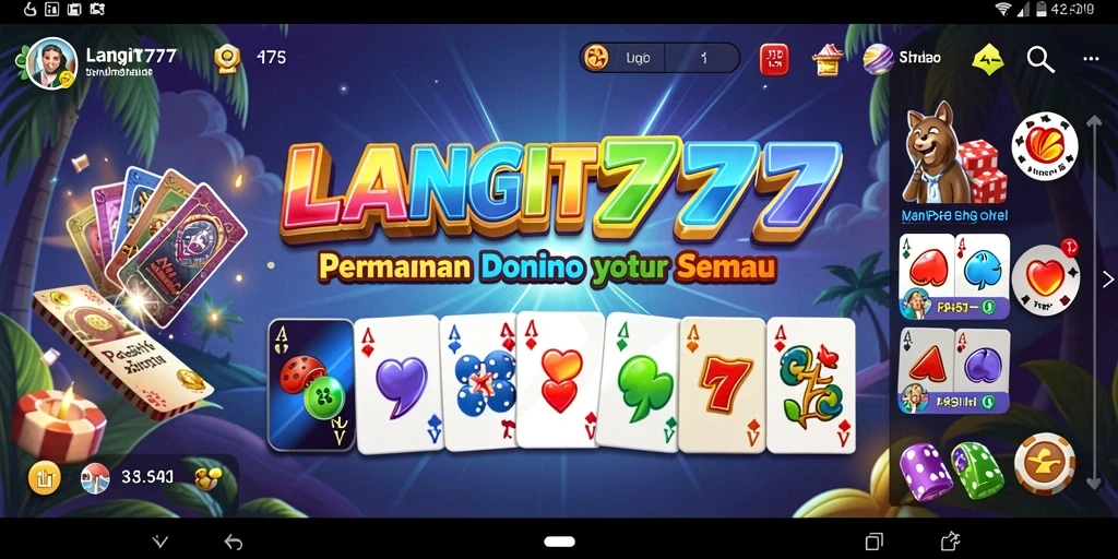Tampilan menarik dari gameplay Domino yang seru.