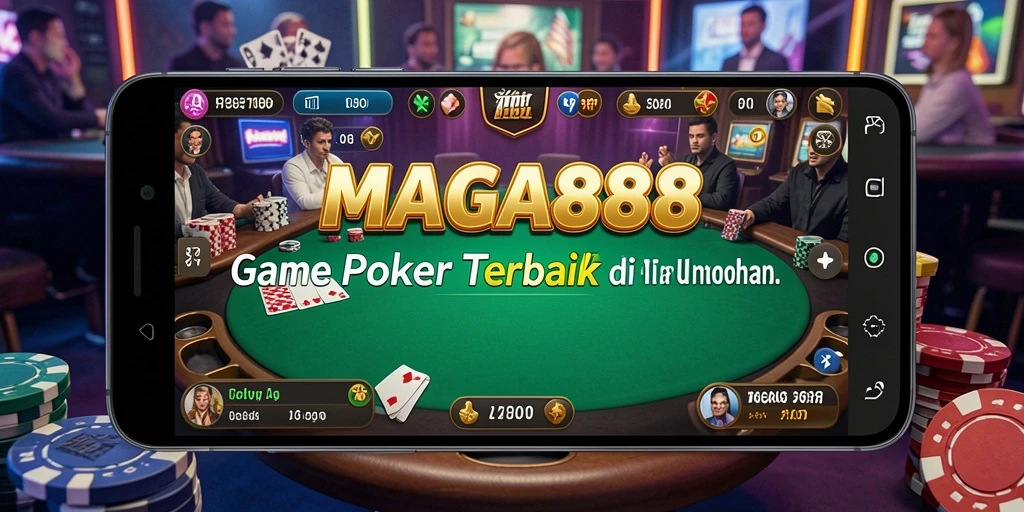 Tampilan menarik gameplay MAGA888 saat bermain Poker.