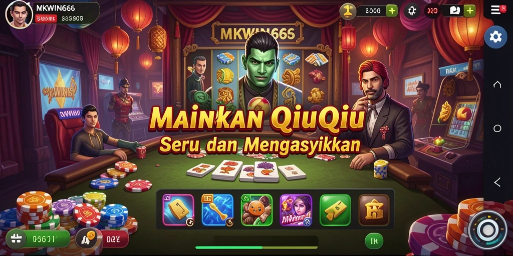 Tampilan gameplay QiuQiu yang seru dan kompetitif di MKWIN666.