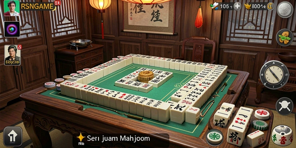 Tampilan gameplay seru RSNGAME Mahjong yang adiktif.